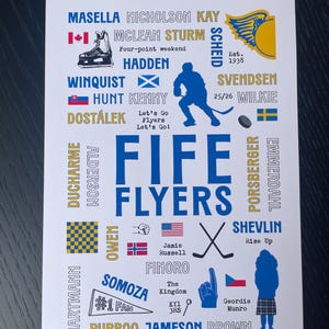 Ice Hockey Team Print Fife