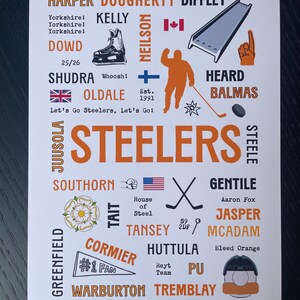 Ice Hockey Team Print Sheffield