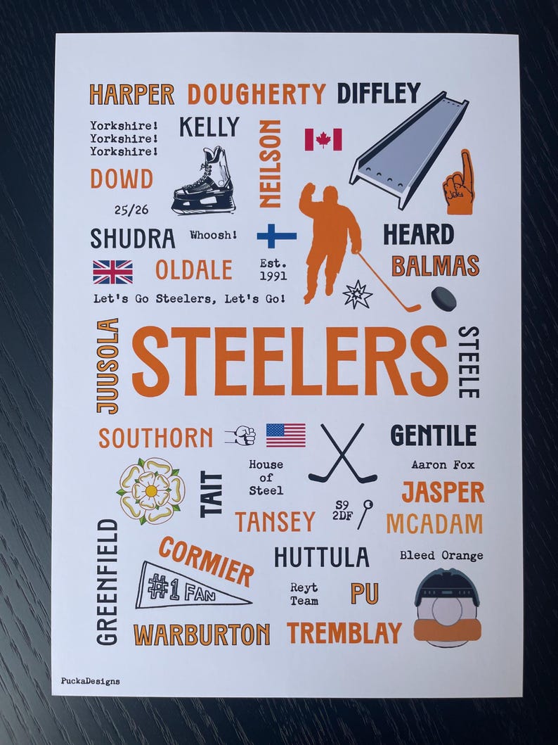 Ice Hockey Team Print Sheffield