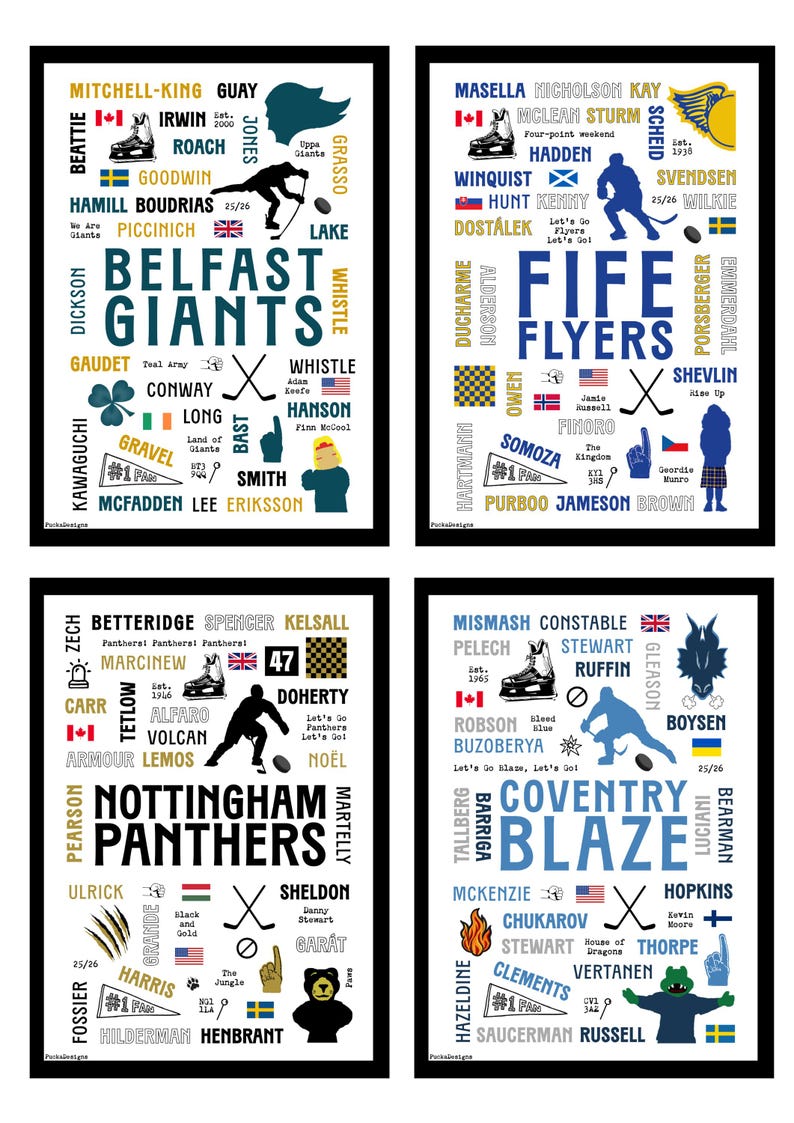 Ice Hockey Team Print image 4