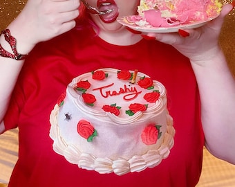 Trashy Cake Unisex T-shirt - Kitschy, Retro, Campy Tee