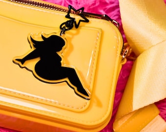 Mudflap Babe Keychain - Plus size, y2k, body positive, trinket