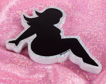 Naklejka Mudflap Babe – Plus size, body positive, fat positive, bopo, Y2K