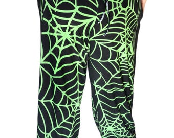 Spiderweb Gothic Unisex Wide Leg Pants - Goth, Alternative, Plus Size Clothing