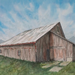 Faded Red Barn