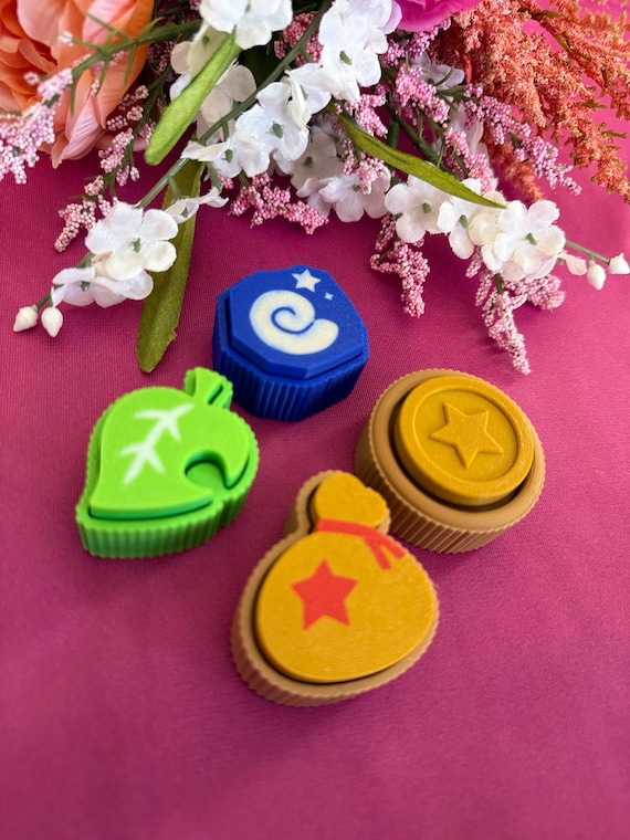 Animal Crossing Clickers • Fidget Toy, ADHD Toy, Stress Toy, Anxiety Toy, Fidget Clicker, ACNH, Gaming Clicker, Cozy Gamer