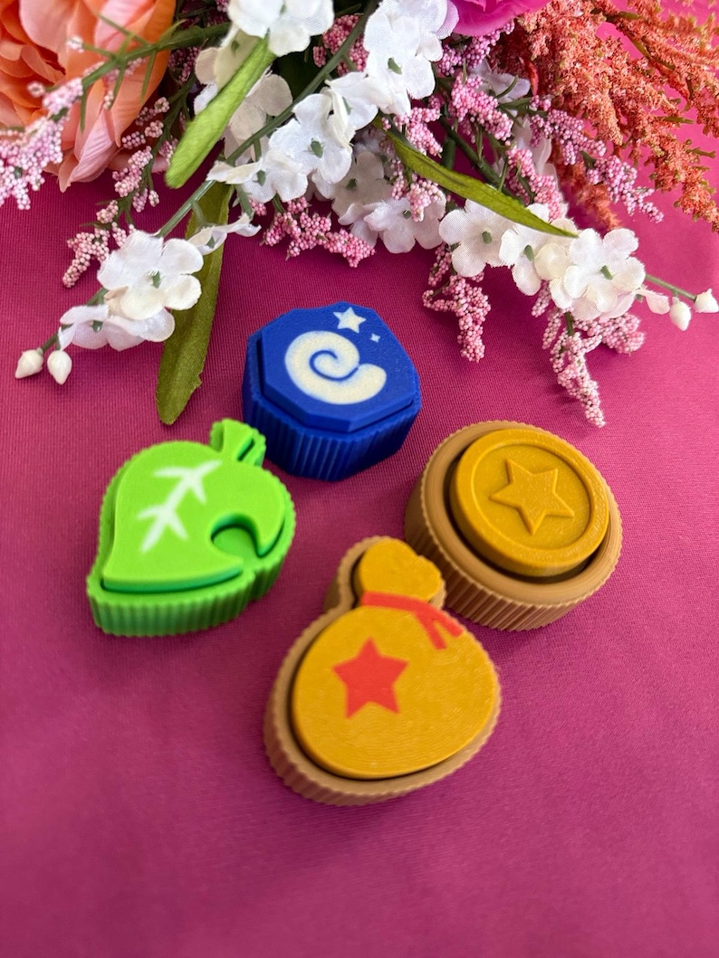 Animal Crossing Clicker Fidget Toy ADHD Stress Anxiety ACNH