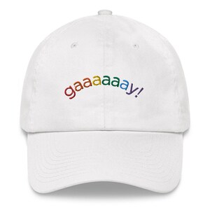 Gay Pride Rainbow Embroidered Dad Hat