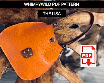 Leather Handbag Pattern, Leather Purse Pattern, Stylish Leather Handbag Pattern, Pattern for Leather Crafters