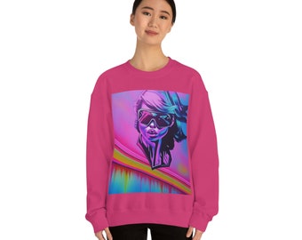Retro Mädchen Unisex Heavy Blend Rundhals-Sweatshirt