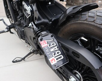 thumbnail image 2 of Chief Vertical License Plate Mount – Black Plastic Rear Holder For Vehicles (Unbranded, Made In USA) 2 of 3