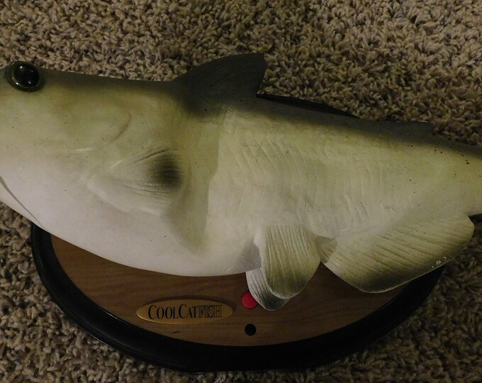 Poisson Animé Vintage Gemmy Cool Catfish – Parle, Bouge La Bouche – Testé, Fonctionne