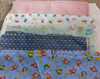 26-202 Lot of Vintage VIP Cranston 1983 Hallmark Rainbow Brite Fabric Material