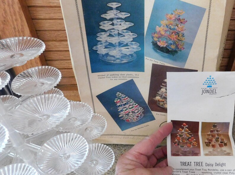 24819 Crystal Tree Candy Ornament Centerpiece Christmas Stand Display