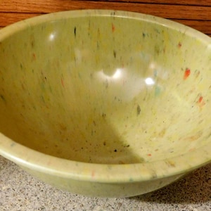26-930 Vint Texas Ware Style 118 Confetti Splatter Mixing Bowl Melamine Melmac