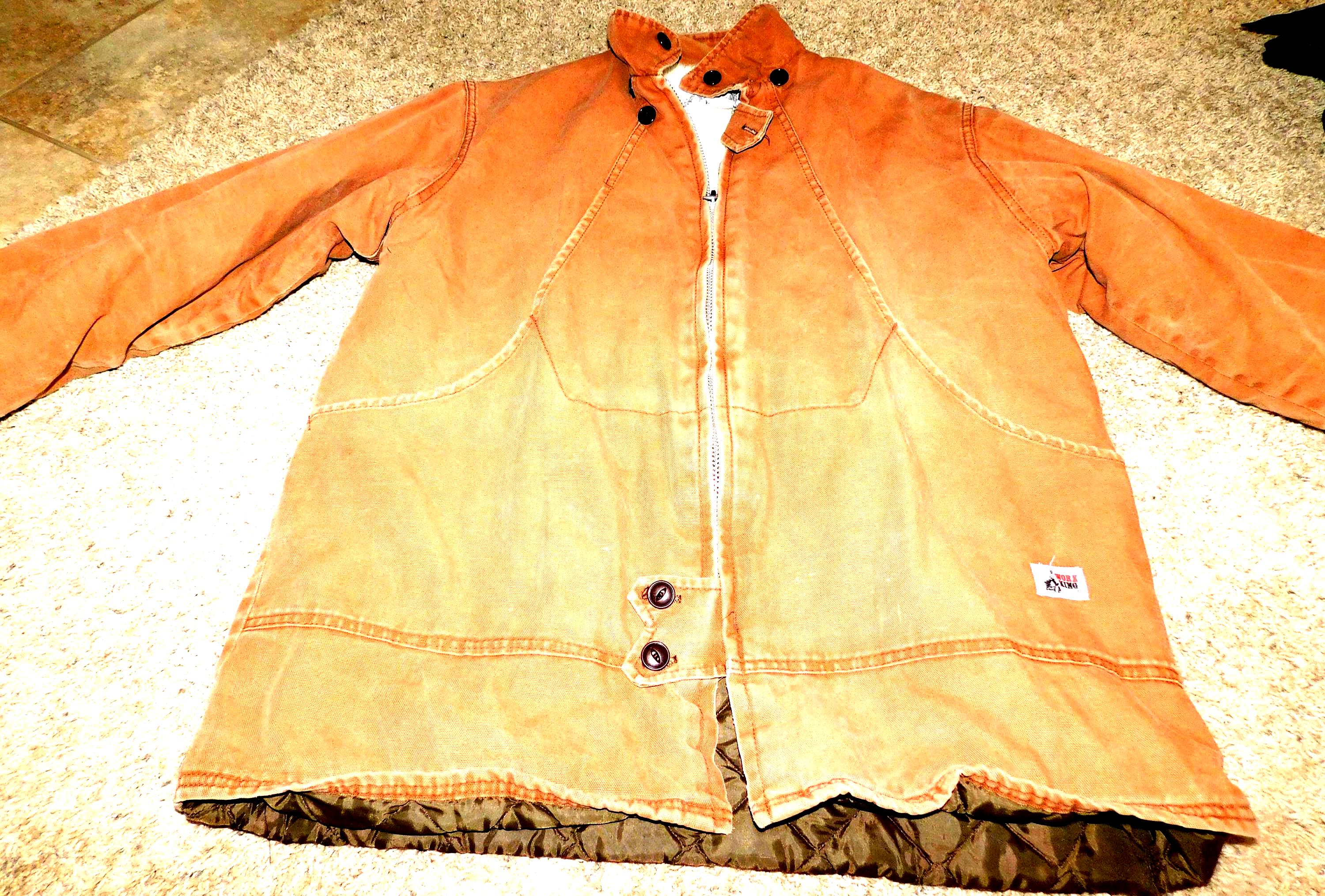 26-06 Vintage Canada Canadian Mens Large Work King Brown Canvas