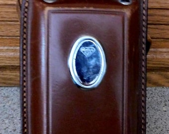 26-350 Rolleiflex 2.8 E3 Genuine Brown Leather Camera Case Vintage Germany