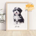 Mini Custom Watercolor Pet Portrait, Dog Portraits from Photos, Pet Painting, Hand Painted Pet Portrait, Original Art, Pet Memorial Gift