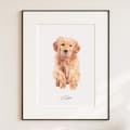 Custom Hand Painted Watercolor Pet Portrait, Mini Dog Portraits from Photos,Custom Pet Portrait Art,Mini Sketch Portrait, Pet Memorial Gift