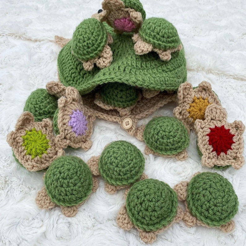 The ORIGINAL Turtle memory game PATTERN English pdf ORIGINAL stitched by Kal pattern image 8