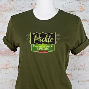 Simple Tee Halloween Costume, Pickle Logo Shirt, Pickle Lovers Shirt, Funny Gift, Cute Party Tee Shirt, Pickle, Holiday Gift