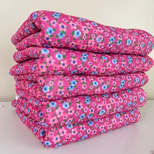 Bullet Floral Fabric, Floral Bullet Fabric, Fabric for Bows, Strechty Fabric, Pink Base Fabric, Floral fabric, Liverpool Fabric
