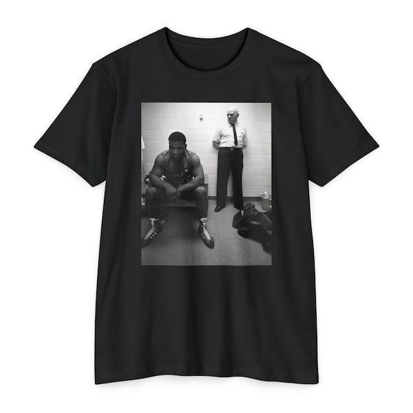 IRON MIKE & COACH | Mike Tyson Sitting in Locker Room With Coach Before Fight | Graphic T-Shirt