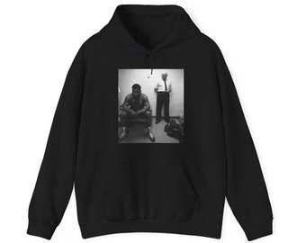 IRON MIKE & COACH | Mike Tyson Sitting in Locker Room With Coach Before Fight | Graphic Hoodie Sweatshirt