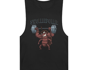 Camiseta sin mangas divertida para gimnasio SwolliePollie / Camiseta sin mangas musculosa / Atractiva para el fitness