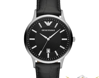 EMPORIO ARMANI LADIE\'S LUXURY DRESS CLASSIC COLLECTION WATCH AR1638 Emporio Armani AR1638 Black Dial Stainless Steel Women main image 3