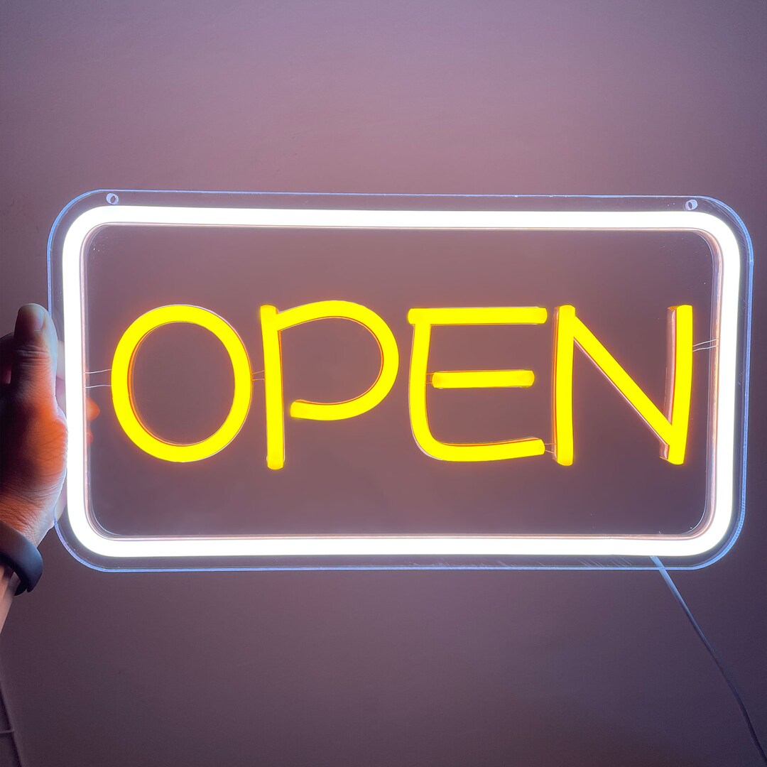 Neon Open Sign Open Signs for Business Open Sign Led Dimmed Etsy