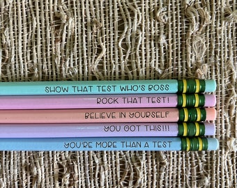 Testing Pencils, Engraved Pencils, Positive Pencils, Pastel Pencils