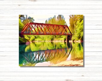 Reinig Bridge Print| Twin Peaks Scenery| Snoqualmie Valley| PNW Wall Art
