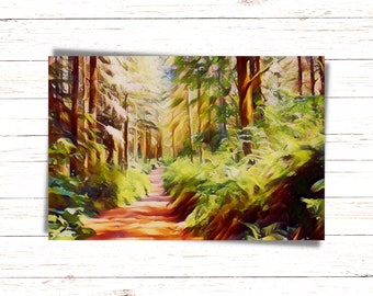 Cherry Creek Falls Trail Print| Marckworth State Forest| Duvall WA| PNW Hiking Trail| Snoqualmie Valley| Home Decor| Housewarming Gift|