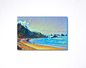 Indian Beach Print| Cannon Beach| Oregon Coast| Beach House Decor| PNW Beach Scenery| Ecola State Park|Beach Life| Photography Artwork|
