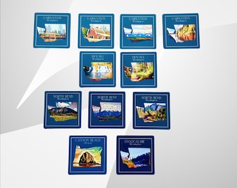 Washington State Landscape Magnets | PNW Travel Gift