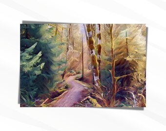 Oxbow Loop Trail| North Bend WA| Northwest Hike| PNW Trails| PNW Artwork| Landscape Photography| Home Decor| Gifts| Snoqualmie River Trail|