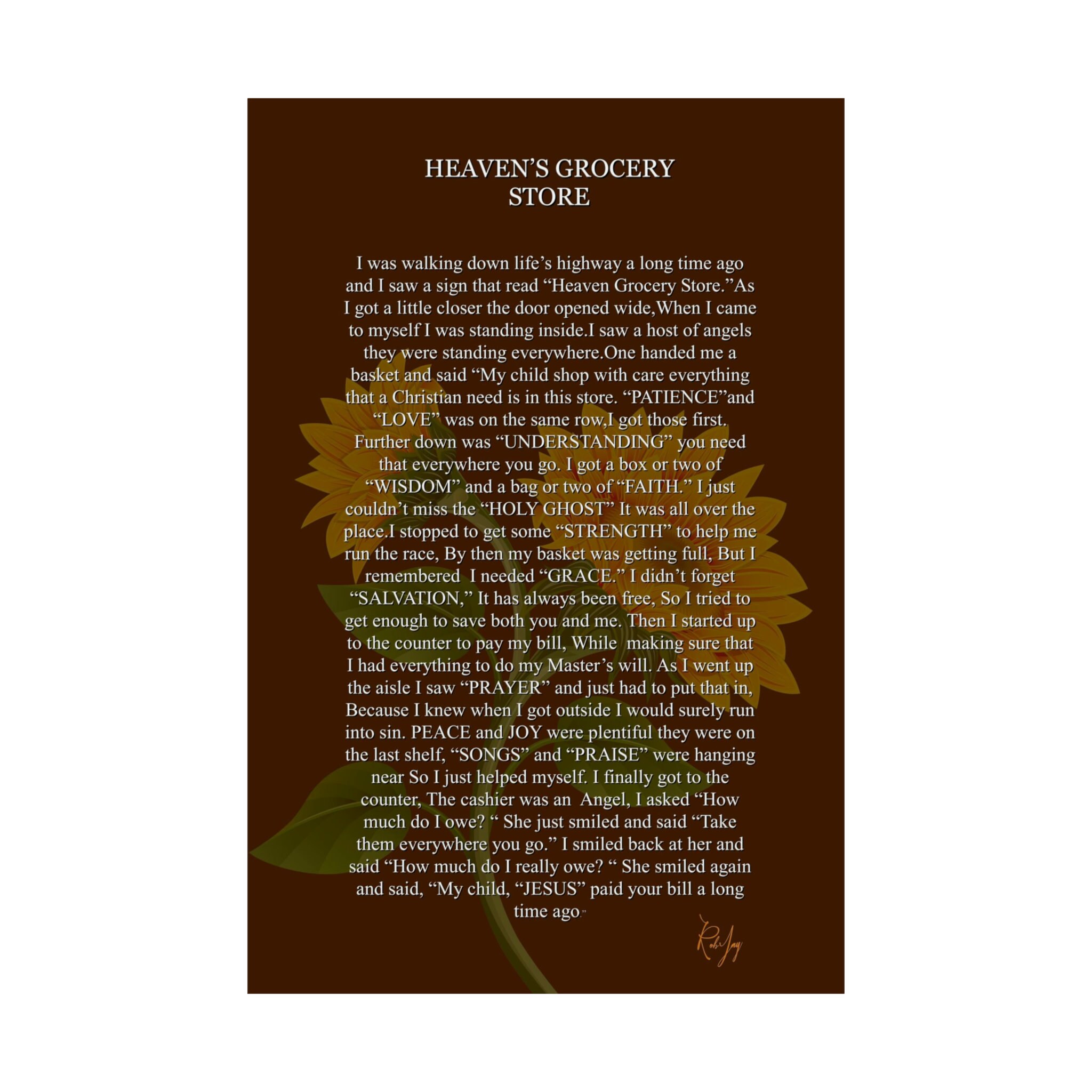Heaven's Grocery Store Posters - Etsy