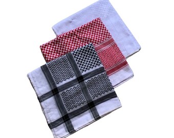 Shemagh Scarf: Traditional Keffiyeh Ghutrah - Unisex Head Scarf