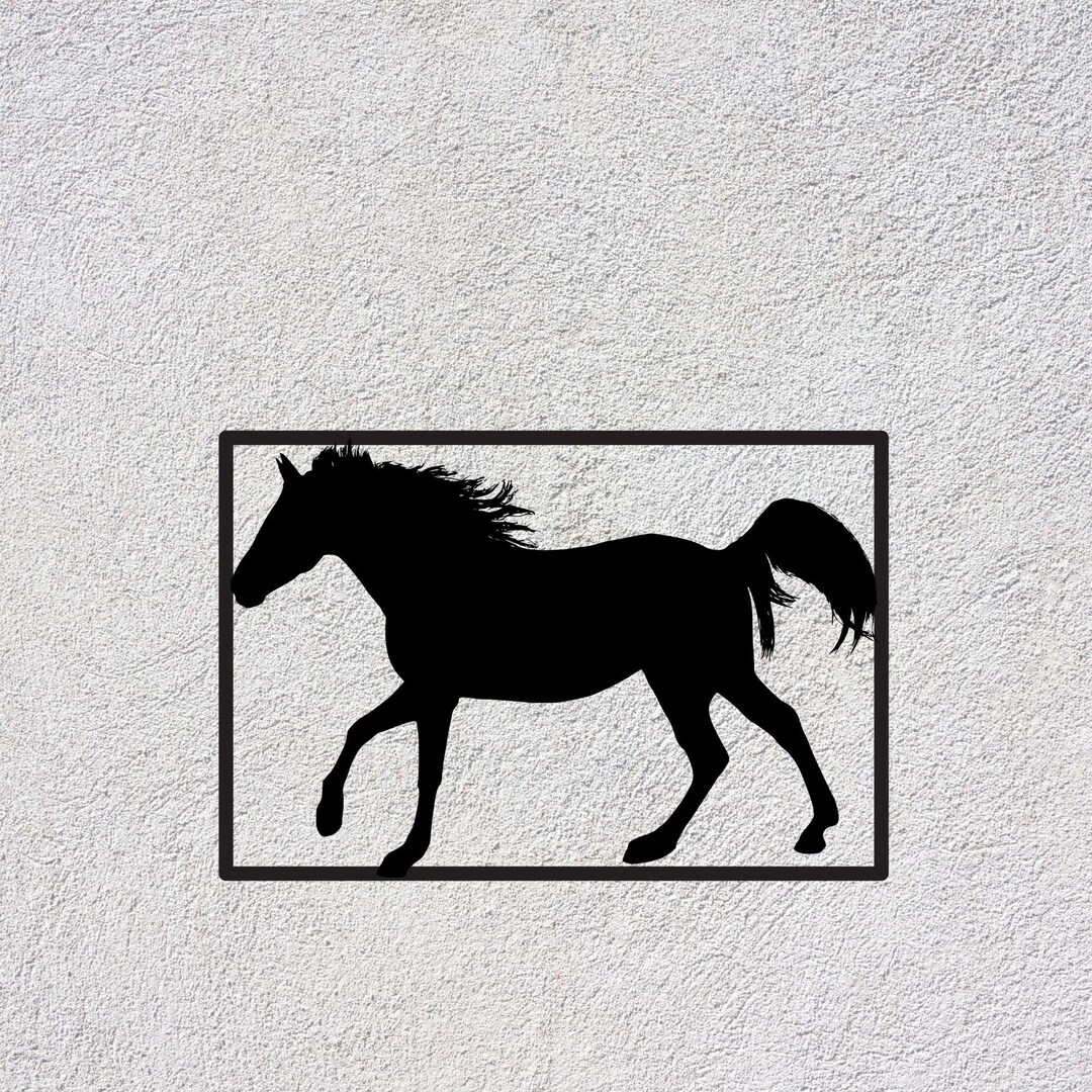 Horse Metal Wall Art, Horse Metal Wall Decor, Horse Wall Art, Living
