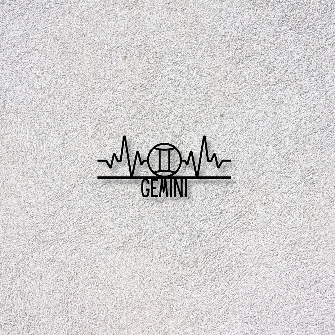 Gemini Zodiac Metal Sign Gemini Wall Art Gemini Decor - Etsy