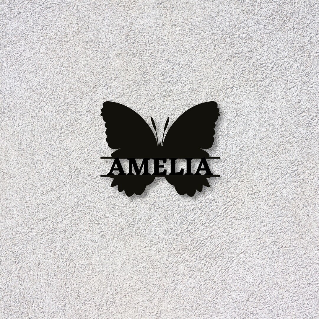 Personalized Butterfly Metal Wall Art, Butterfly Wall Decor, Butterfly Wall Art, Living Room