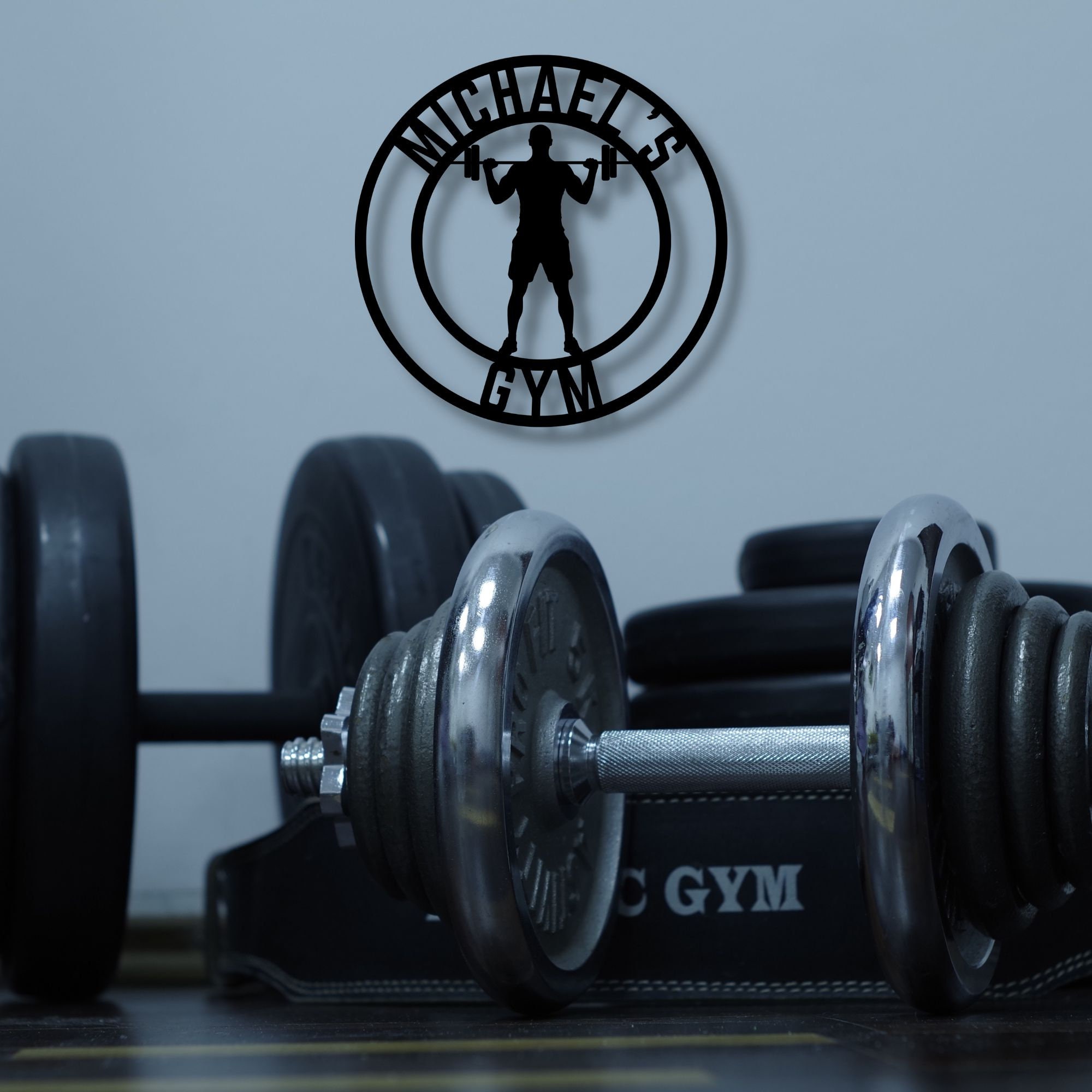 Personalized Metal Gym Sign, Gym Signs for Home Gym, Workout Room Sign ...