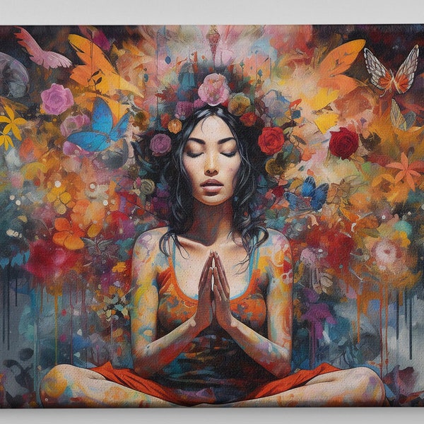 My Meditation - Reaching a Sense of Self-Awareness Mindfulness Painting Digital Image Wall Art Digital Art Spiritual Healing Download