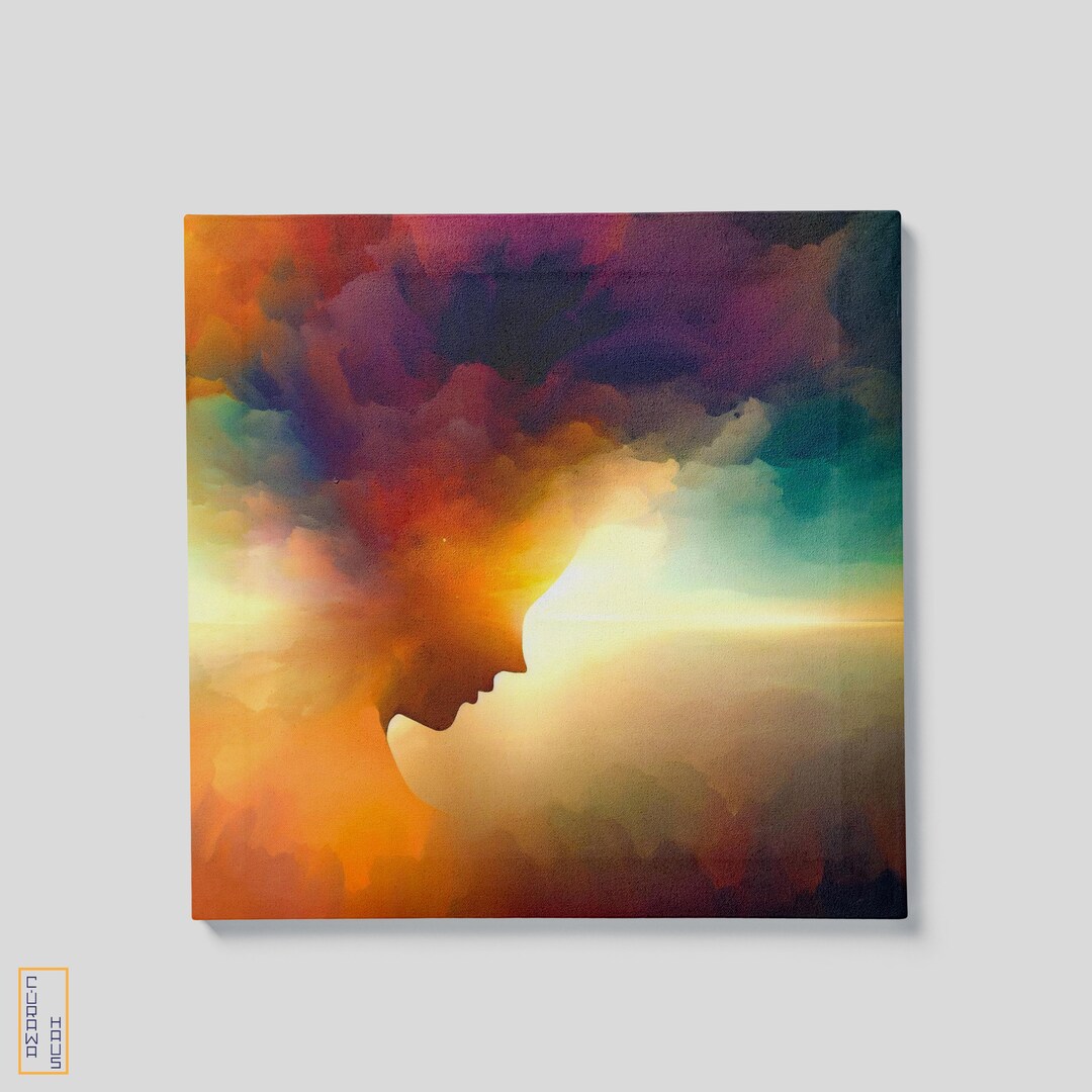 Sense of Self Square Art Wall Digital Image Colorful Breathe Digital ...