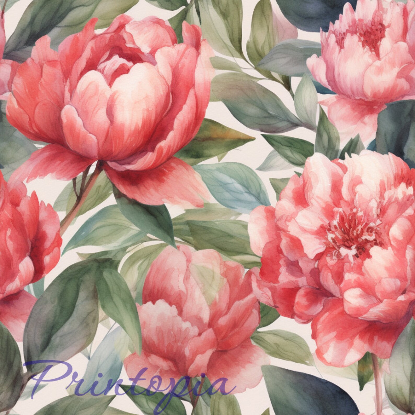Spring Floral Digital Paper SEAMLESS Spring Watercolor Flower Patterns ...