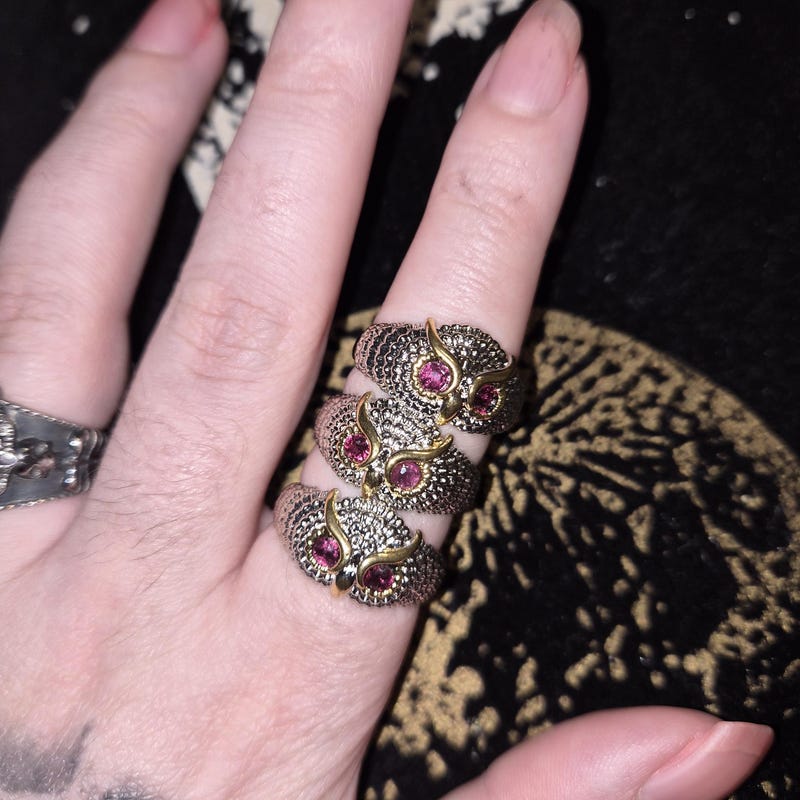 Owl Magic Rings Owl Rings - Etsy