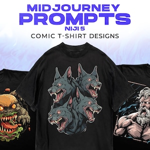 Midjourney Prompts For Comic Style T-Shirt Designs