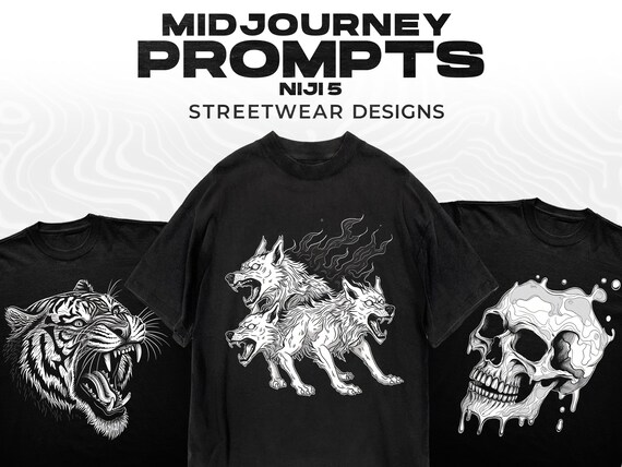 Midjourney Prompts For Streetwear T-Shirt Designs