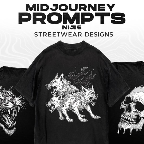 Midjourney Prompts For Streetwear T-Shirt Designs